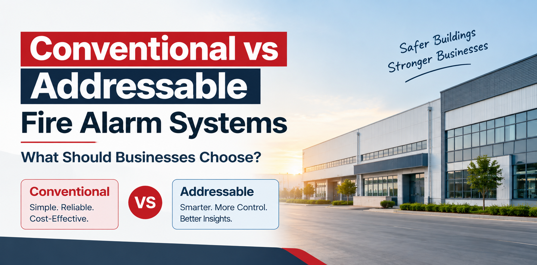 Conventional vs Addressable Fire Alarm Systems- What Should Businesses Choose?
